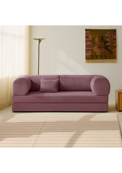 Modern Fitilli Kadife | Köşe Koltuk | 1800X180 Köşe Takımı | Modüler Köşe Takımı | Yataklı L Koltuk | Fitilli Kadife