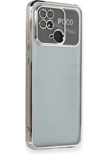 Xiaomi Redmi 10C Kılıf Razer Lensli Silikon - Gümüş