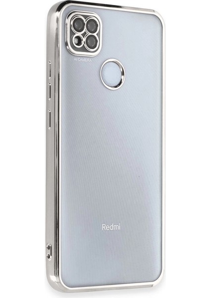 Xiaomi Redmi 9c Kılıf Razer Lensli Silikon - Gümüş