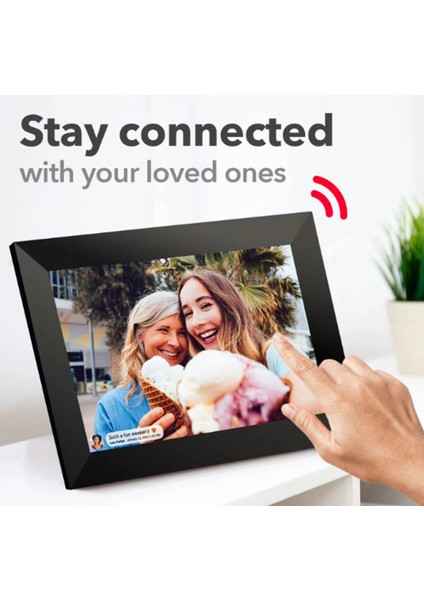 Dijital Fotoğraf Çerçevesi Wifi 10.1 Inç 32GB Dokunmatik Ekran, Uygulama Üzerinden Fotoğraf/video Paylaşımı fiyatları