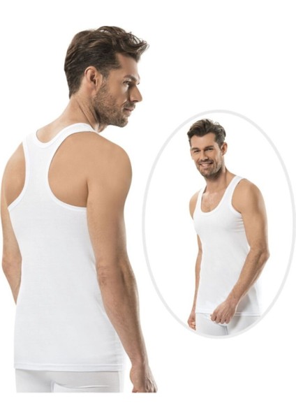 Erkek 3'lü Beyaz Likralı Rambo Sporcu Atlet fırsatları