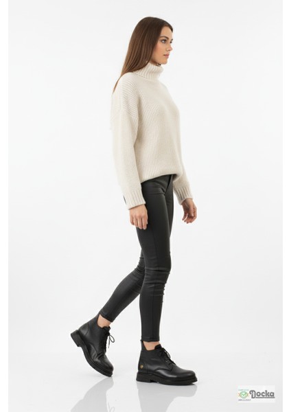 Kadın Hakiki Deri Ortopedik Fermuarlı Düz Taban Kısa Günlük Bot NH25/KB7006 indirimleri