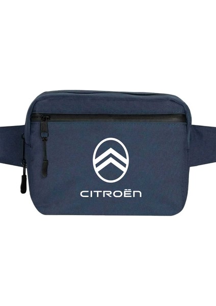 Citroen Text Logo Bel Çantası Fermuarlı Lacivert Renk