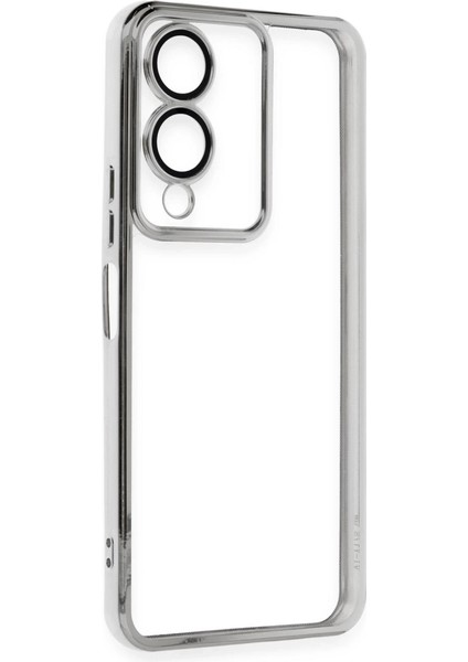 Vivo Y17S Kılıf Razer Lensli Silikon - Gümüş fiyatları