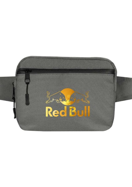 Redbull Gold Bel Çantası Fermuarlı Gri Renk
