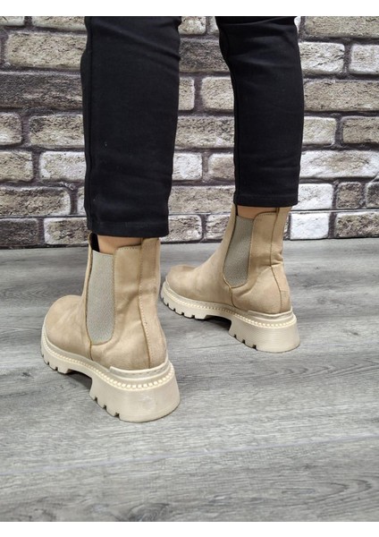 Yandan Lastikli Kalın Taban Günlük Kısa Süet Bot fiyatları