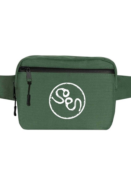 Soen Logo Bel Çantası Fermuarlı Yeşil Renk