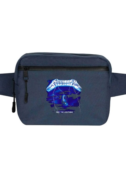 Metallica Ride The Light Bel Çantası Fermuarlı Lacivert Renk