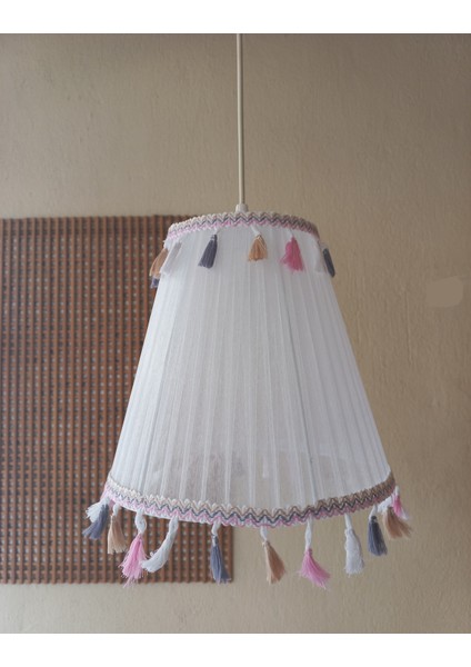 Beyaz Organze Avize M-0418 Yatak Odası Çocuk Odası Genç ve Bebek Odası Avize Aydınlatma Sarkıt modelleri