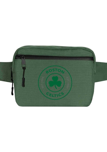 Boston Celtics Logo Bel Çantası Fermuarlı Yeşil Renk