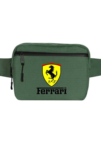 Ferari Lite Bel Çantası Fermuarlı Yeşil Renk