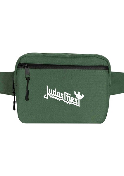 Judas Priest Bel Çantası Fermuarlı Yeşil Renk