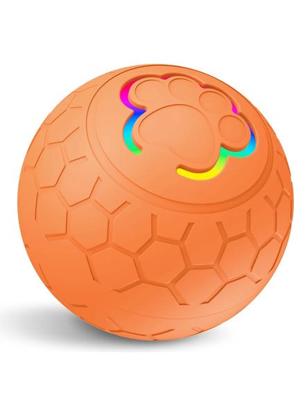 Otomatik Şarjlı Köpek Kedi Oyuncağı Hareketli Rgb Işıklı Zıplayan Akıllı Top Kedi Oyuncağı