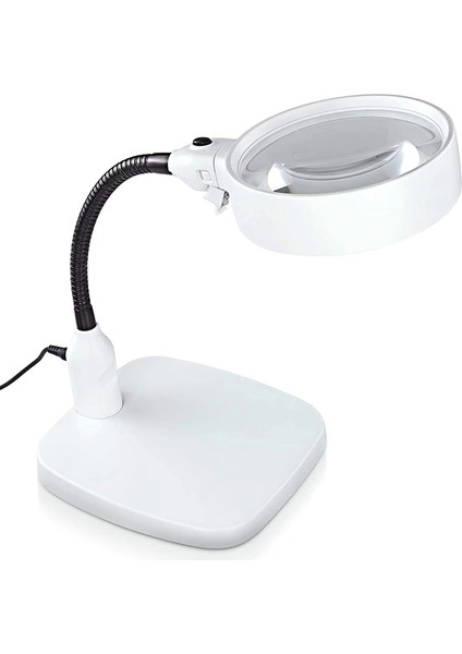 Masaüstü 10x Led Işıklı Büyüteç Okuma El Sanatları Onarım Büyüteç 7765 indirimleri