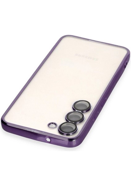 Samsung Galaxy S24 Kılıf Razer Lensli Silikon - Mor modelleri