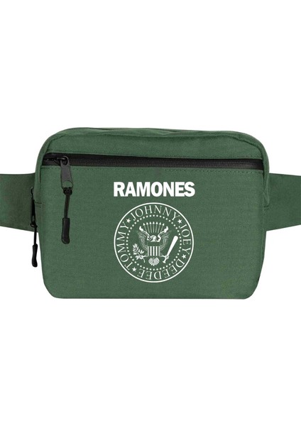 Ramones Bw Bel Çantası Fermuarlı Yeşil Renk