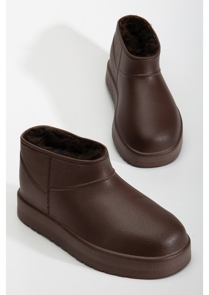 Kadın Su Geçirmez Kürklü Soğuk Havaya Dayanıklı Kaymaz Eva Taban Yağmur ve Kışlık Bot indirimleri