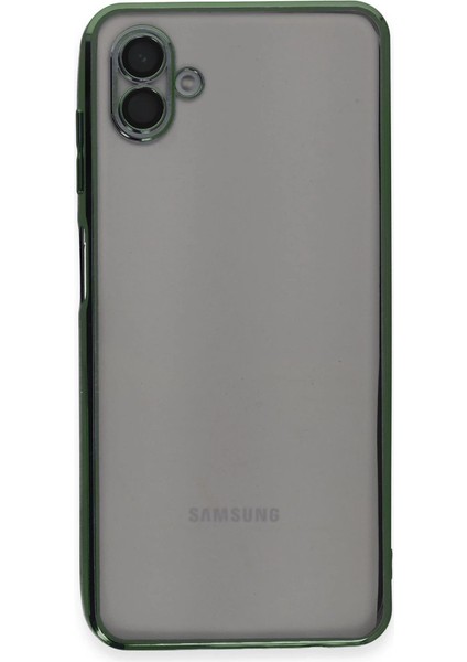 Samsung Galaxy A04 Kılıf Razer Lensli Silikon - Yeşil fiyatları