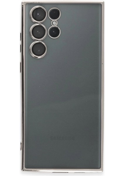 Samsung Galaxy S22 Ultra Kılıf Razer Lensli Silikon - Gümüş fiyatları