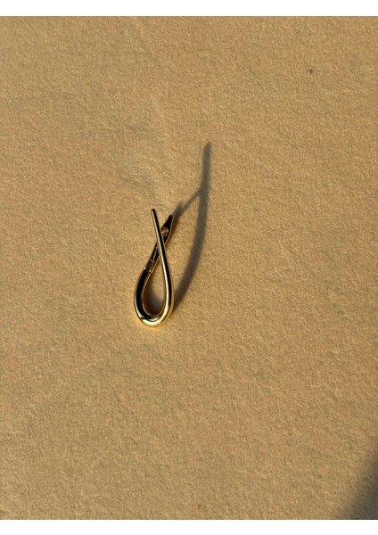 Minimalist Tasarım Gold Çelik Küpe modelleri