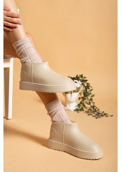 Kadın Su Geçirmez Kürklü Soğuk Havaya Dayanıklı Kaymaz Eva Taban Yağmur ve Kışlık Bot modelleri