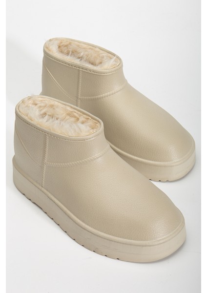 Kadın Su Geçirmez Kürklü Soğuk Havaya Dayanıklı Kaymaz Eva Taban Yağmur ve Kışlık Bot fırsatları