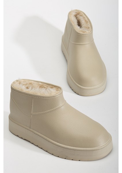 Kadın Su Geçirmez Kürklü Soğuk Havaya Dayanıklı Kaymaz Eva Taban Yağmur ve Kışlık Bot indirimleri