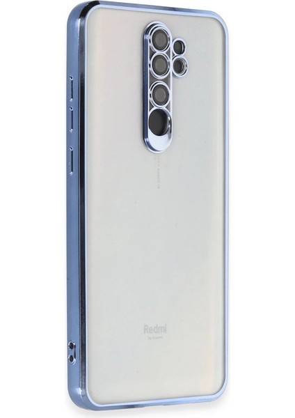 Xiaomi Redmi Note 8 Pro Kılıf Razer Lensli Silikon - Açık Mavi