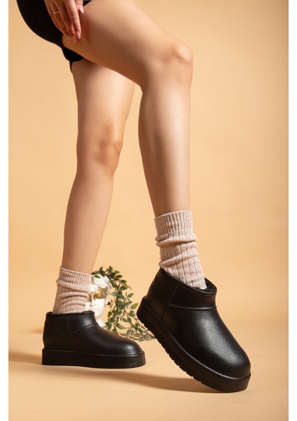 Kadın Su Geçirmez Kürklü Soğuk Havaya Dayanıklı Kaymaz Eva Taban Yağmur ve Kışlık Bot fırsatları