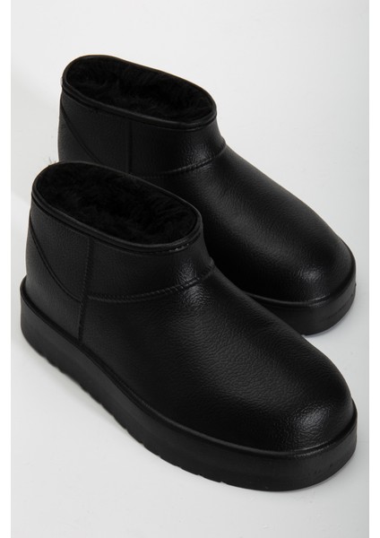 Kadın Su Geçirmez Kürklü Soğuk Havaya Dayanıklı Kaymaz Eva Taban Yağmur ve Kışlık Bot