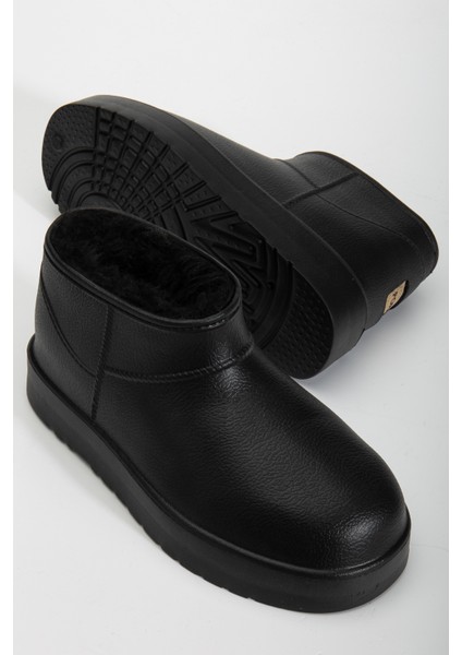 Kadın Su Geçirmez Kürklü Soğuk Havaya Dayanıklı Kaymaz Eva Taban Yağmur ve Kışlık Bot