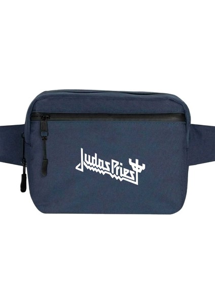 Judas Priest Bel Çantası Fermuarlı Lacivert Renk