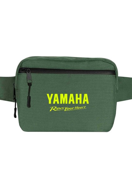 Yamha Revs Your Heart Bel Çantası Fermuarlı Yeşil Renk