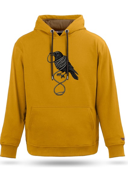 The Crow Tasarım Kapşonlu Sweatshirt