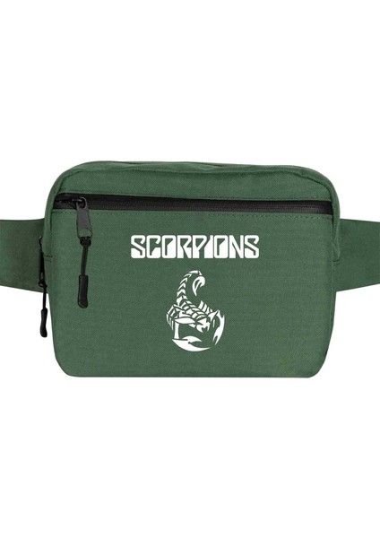 Scorpions Classic Bel Çantası Fermuarlı Yeşil Renk