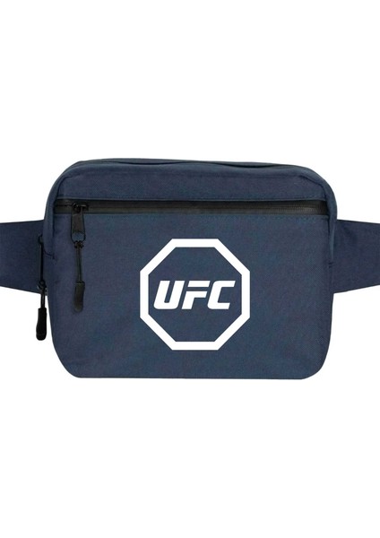 Ufc Logo Bel Çantası Fermuarlı Lacivert Renk