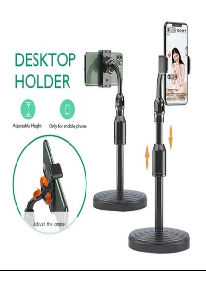 Fotoğraf ve Video Çekimi 360 Derece Dönen Ayarlana Bilir Masaüstü Telefon Tutucu stand fiyatları