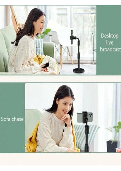 Fotoğraf ve Video Çekimi 360 Derece Dönen Ayarlana Bilir Masaüstü Telefon Tutucu stand modelleri