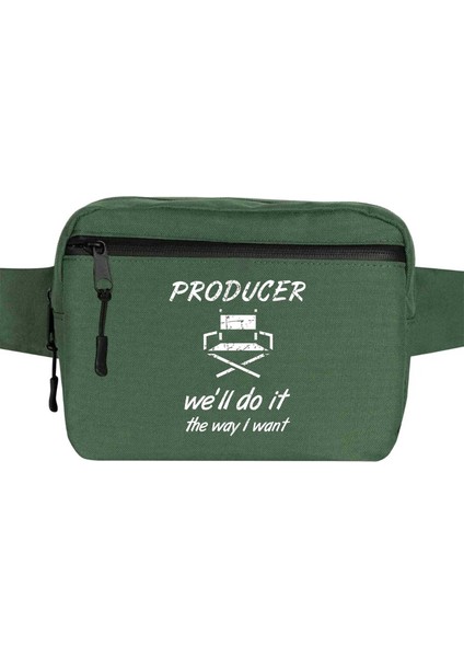 Producer Bel Çantası Fermuarlı Yeşil Renk