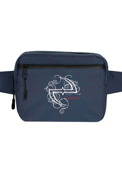 Evanescence Logo Bel Çantası Fermuarlı Lacivert Renk