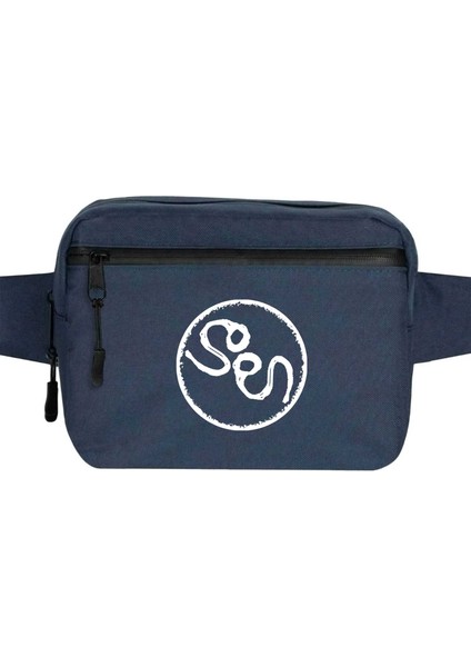 Soen Logo Bel Çantası Fermuarlı Lacivert Renk