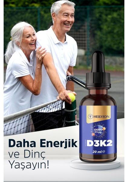 D3 K2 Vitamini 20 ml (400 Damla ) 1000 Iu D3 , 25 Mcg K2 Vitamini modelleri