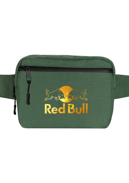 Redbull Gold Bel Çantası Fermuarlı Yeşil Renk