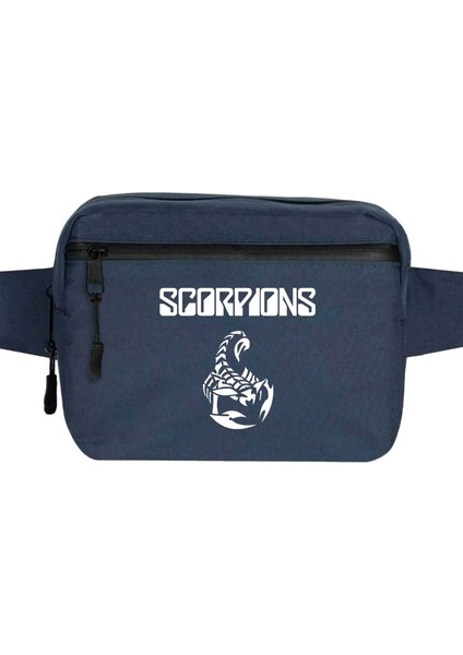 Scorpions Classic Bel Çantası Fermuarlı Lacivert Renk