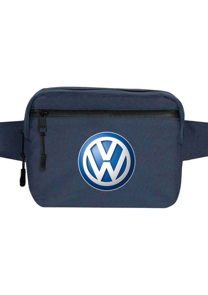 Volkswagen Logo Bel Çantası Fermuarlı Lacivert Renk