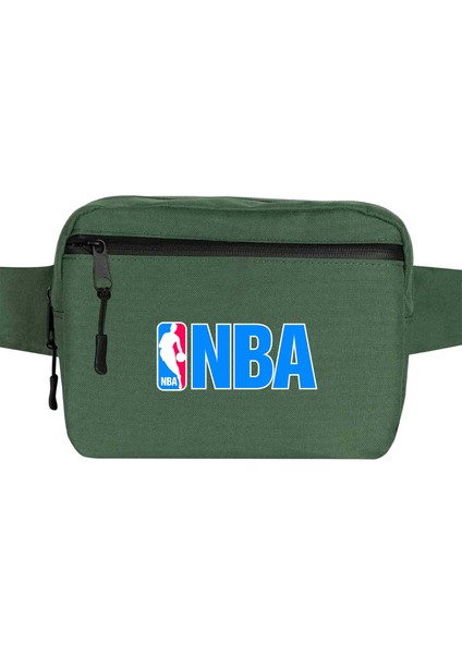 Nba Logo Bel Çantası Fermuarlı Yeşil Renk