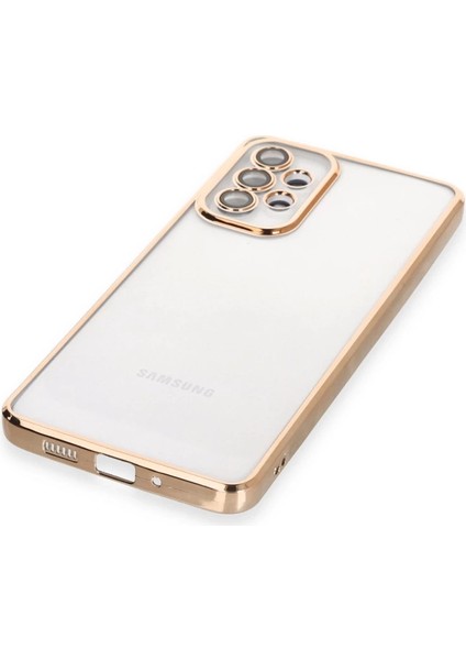 Samsung Galaxy A33 5g Kılıf Razer Lensli Silikon - Gold fırsatları