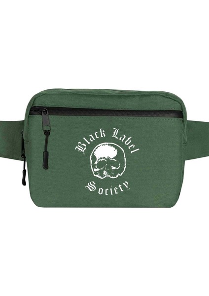 Black Label Society Bel Çantası Fermuarlı Yeşil Renk