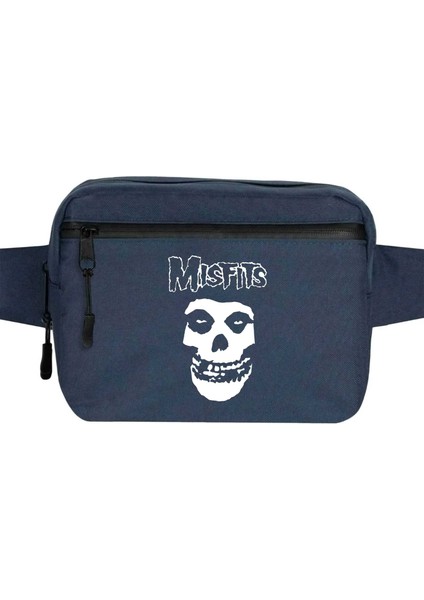 Misfits Bel Çantası Fermuarlı Lacivert Renk