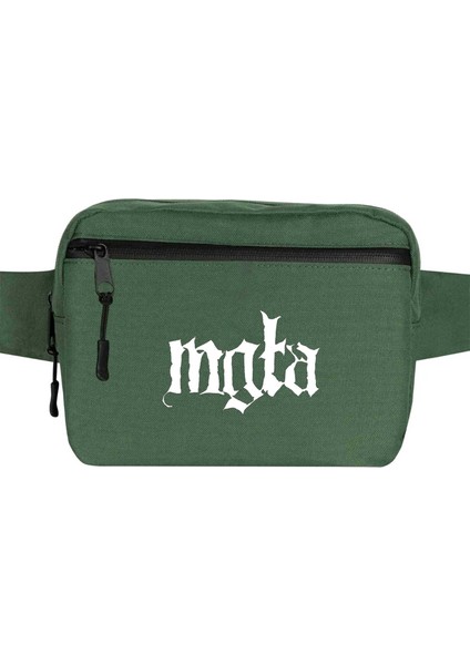 Mgla Logo Bel Çantası Fermuarlı Yeşil Renk